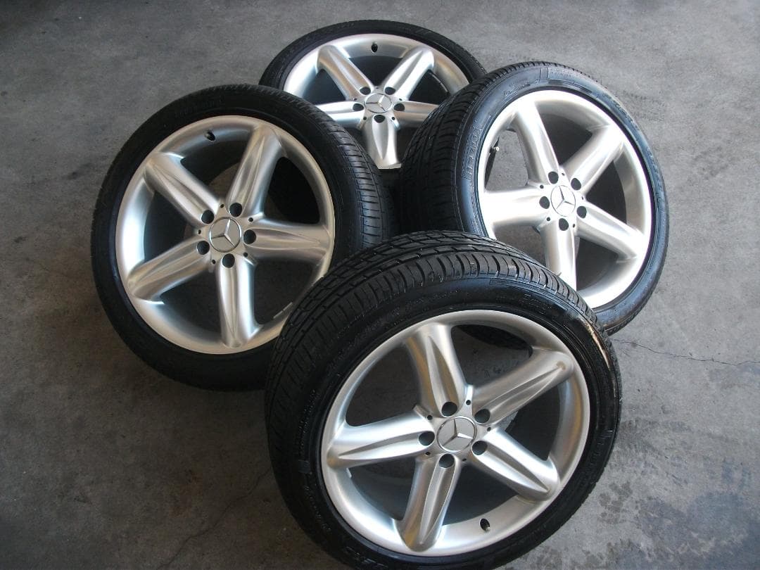 【美品】SL350メルセデスベンツタイヤ・アルミホイールセット
