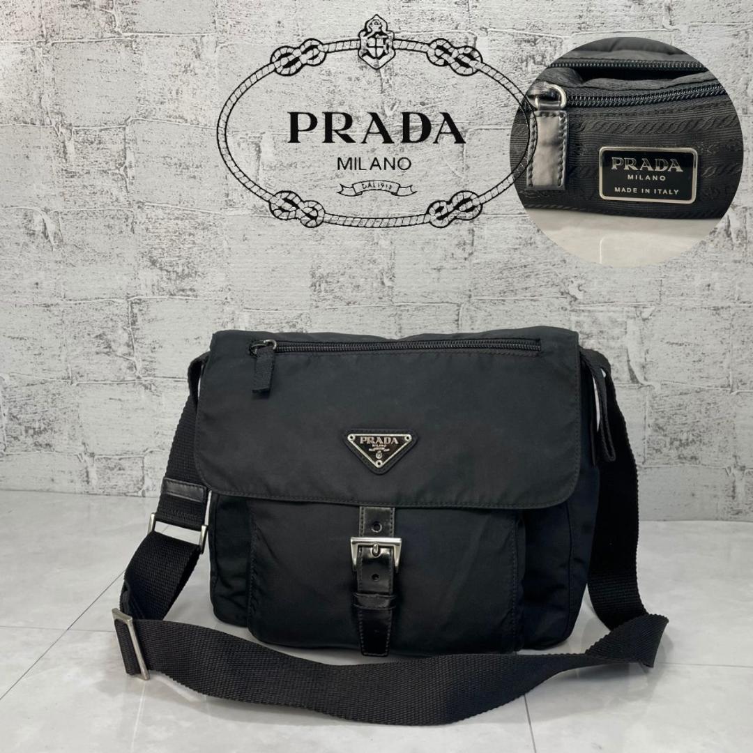 PRADA ショルダーバック プラダ メッセンジャー バッグ BT8994 黒