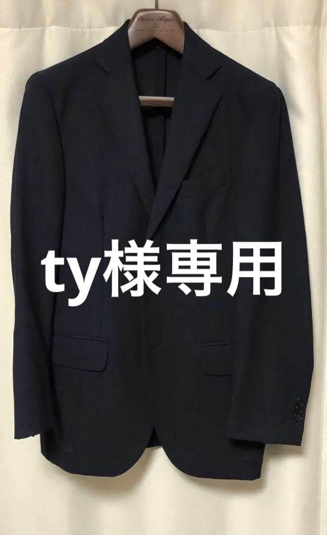 【Errico Formicola】ネイビースーツ　48サイズ