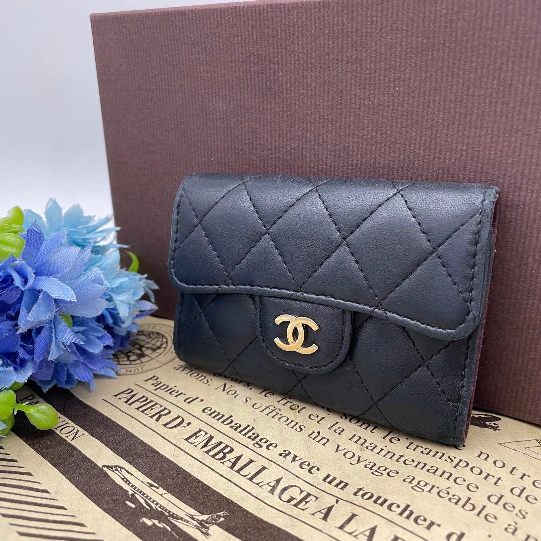 シャネル キーケース ココマーク キャビアスキン 黒 FP453