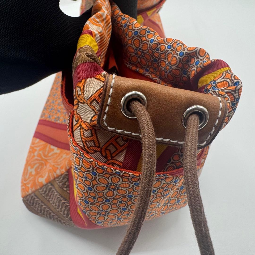 【美品】　エルメス　フールビ　ポーチ　オレンジ