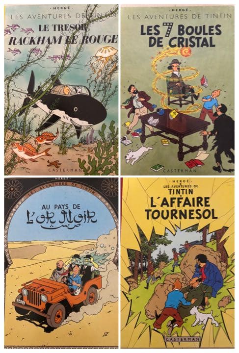 タンタンの冒険 フランス語 4冊セット