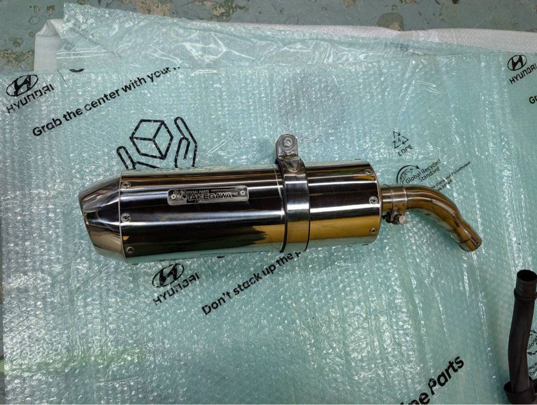 グロム125 jc61 前期　タケガワマフラー