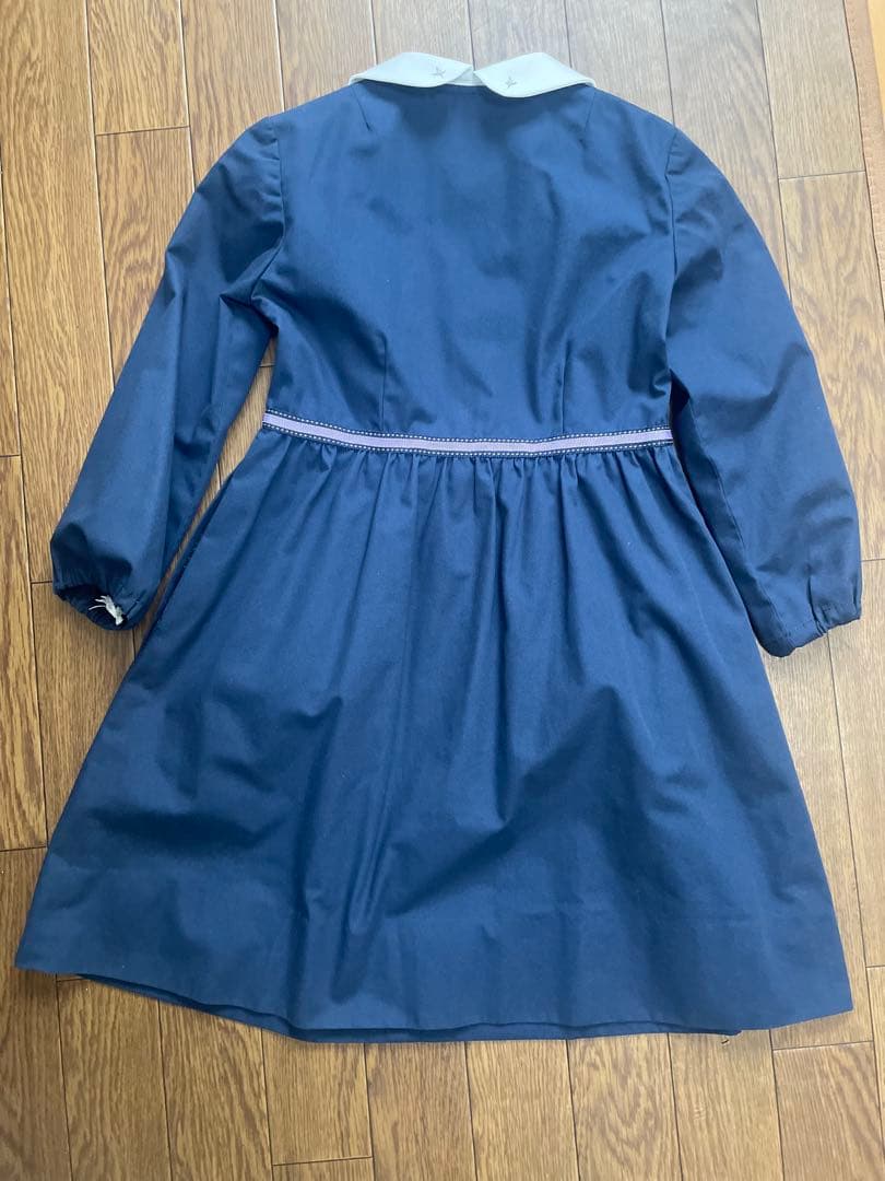 【お値下げ】荻窪　七里　七分袖　前開き　ワンピース　LL