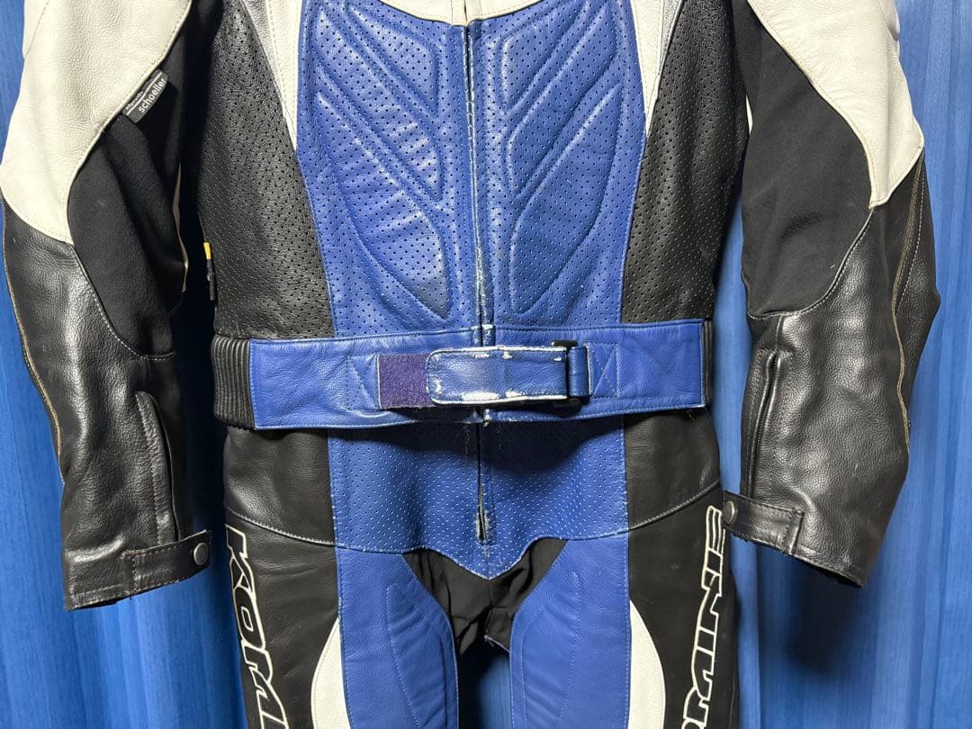 KOMINE MFJ公認 セパレート レザー レーシングスーツ 革ツナギ L