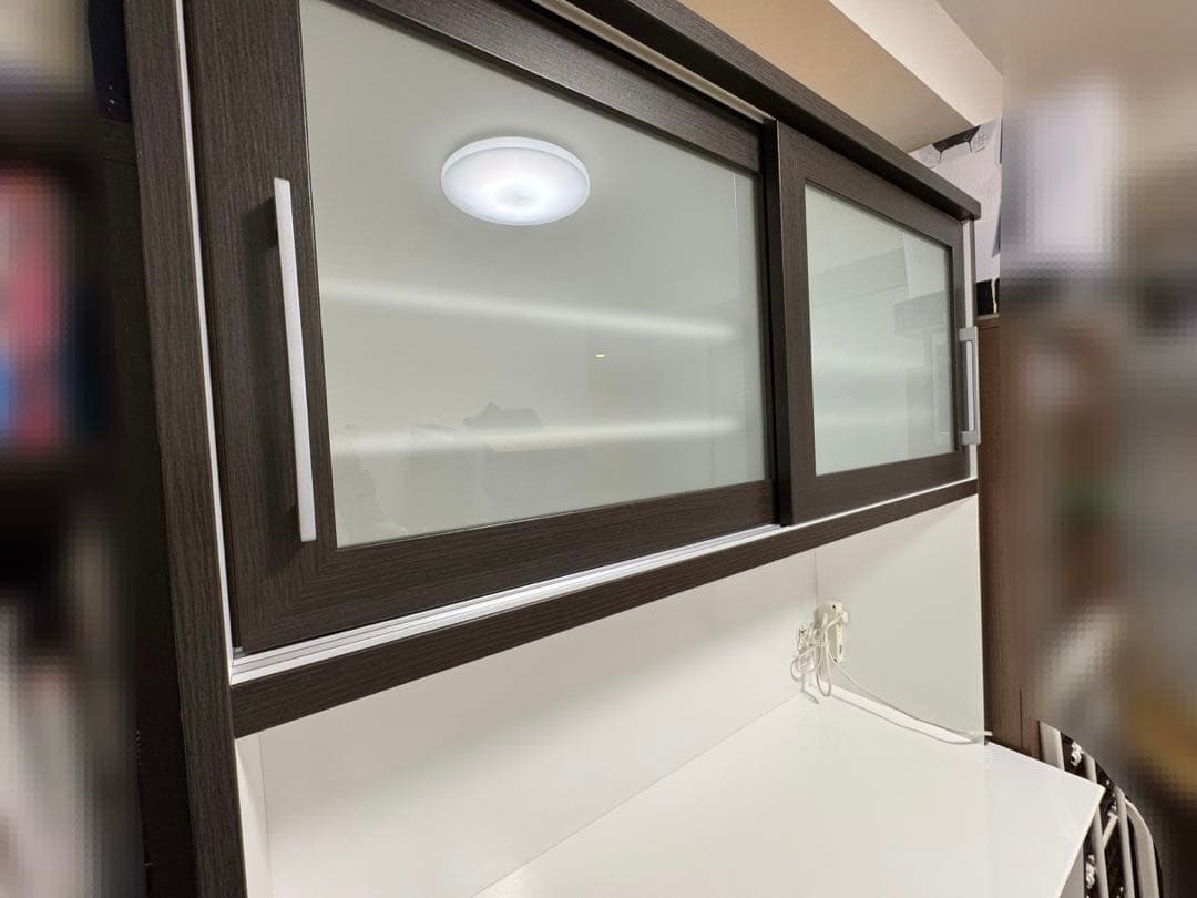 ニトリ　レジューム 120 キッチンカウンター・カップボード　食器棚