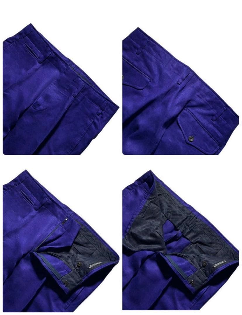 美品✨TOM FORD トムフォード スーツ セットアップ 青紫 46 M