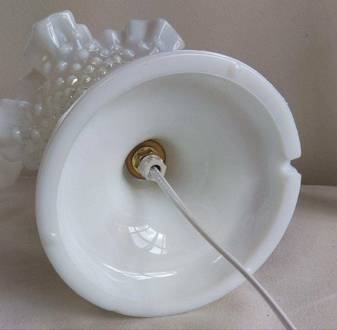 ☆フェントン ミルクガラス テーブルランプ オパールセント