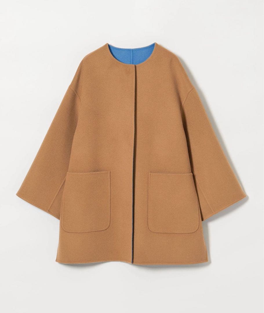 UNITED ARROWS バイカラー リバー ミドルコート 36