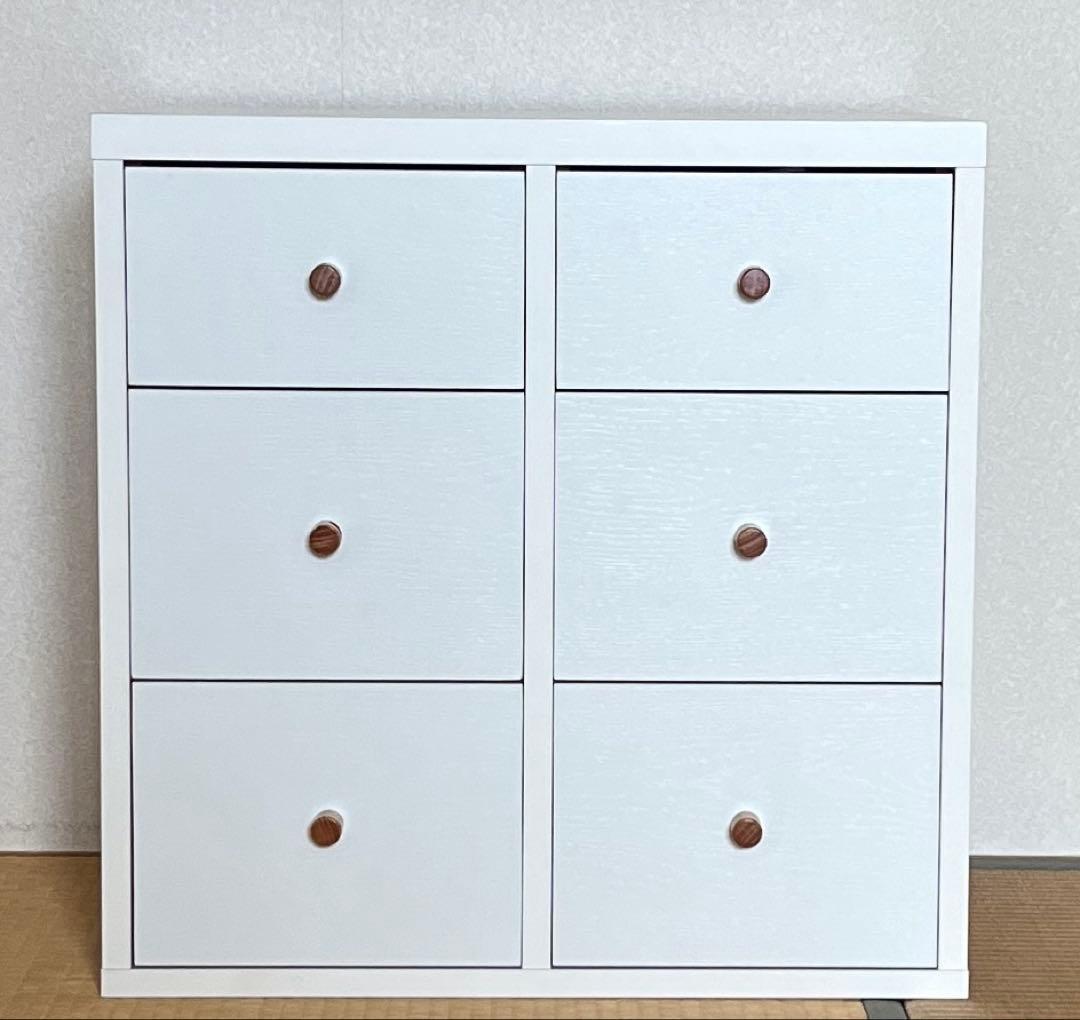 モモナチュラル LOVE CHEST 2列・3段 チェスト キッズ家具