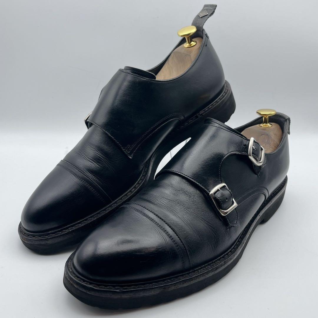 WH ヒロシツボウチ 干場スペシャル ダブルモンク 黒 トラックソール 26