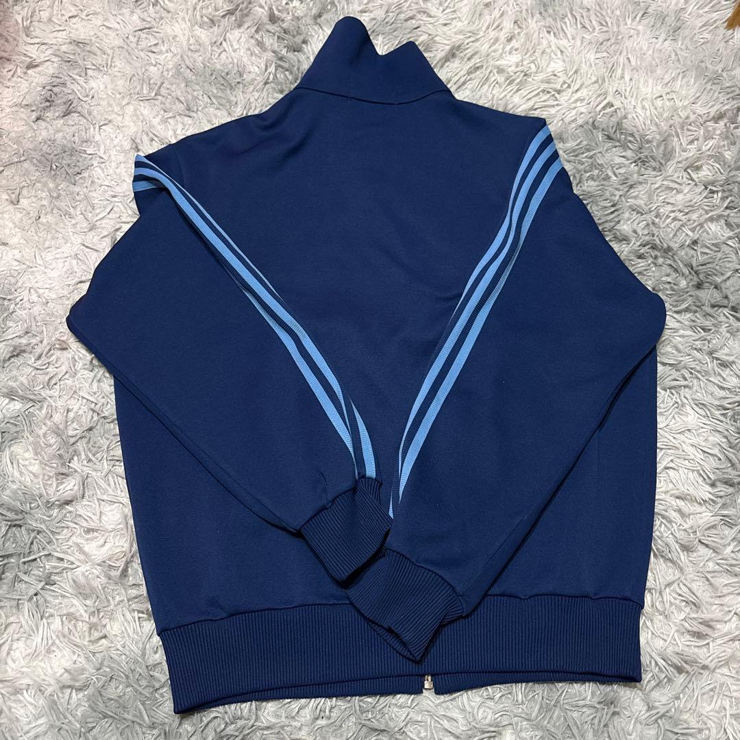【希少】 80s adidas トラックジャケット ジャージ ネイビー ブルー