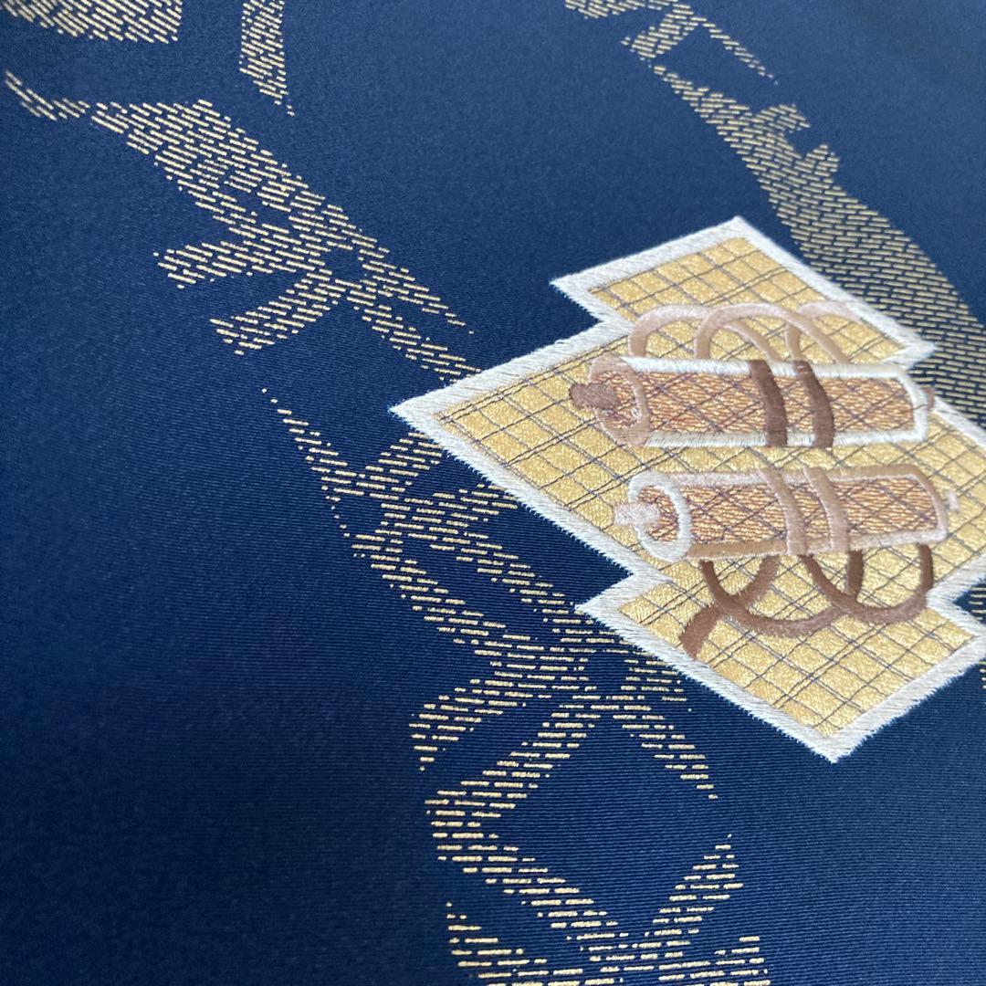 【美品】逸品　高級刺繍　正絹　初着　宝船