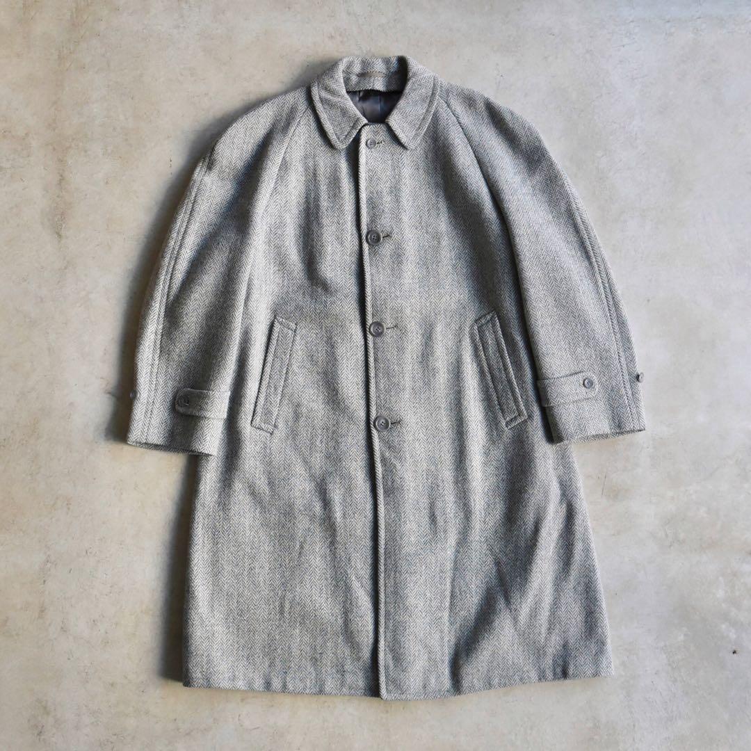 50s-60s ツイードウールコート スコットランド製 レアカラー ヴィンテージ