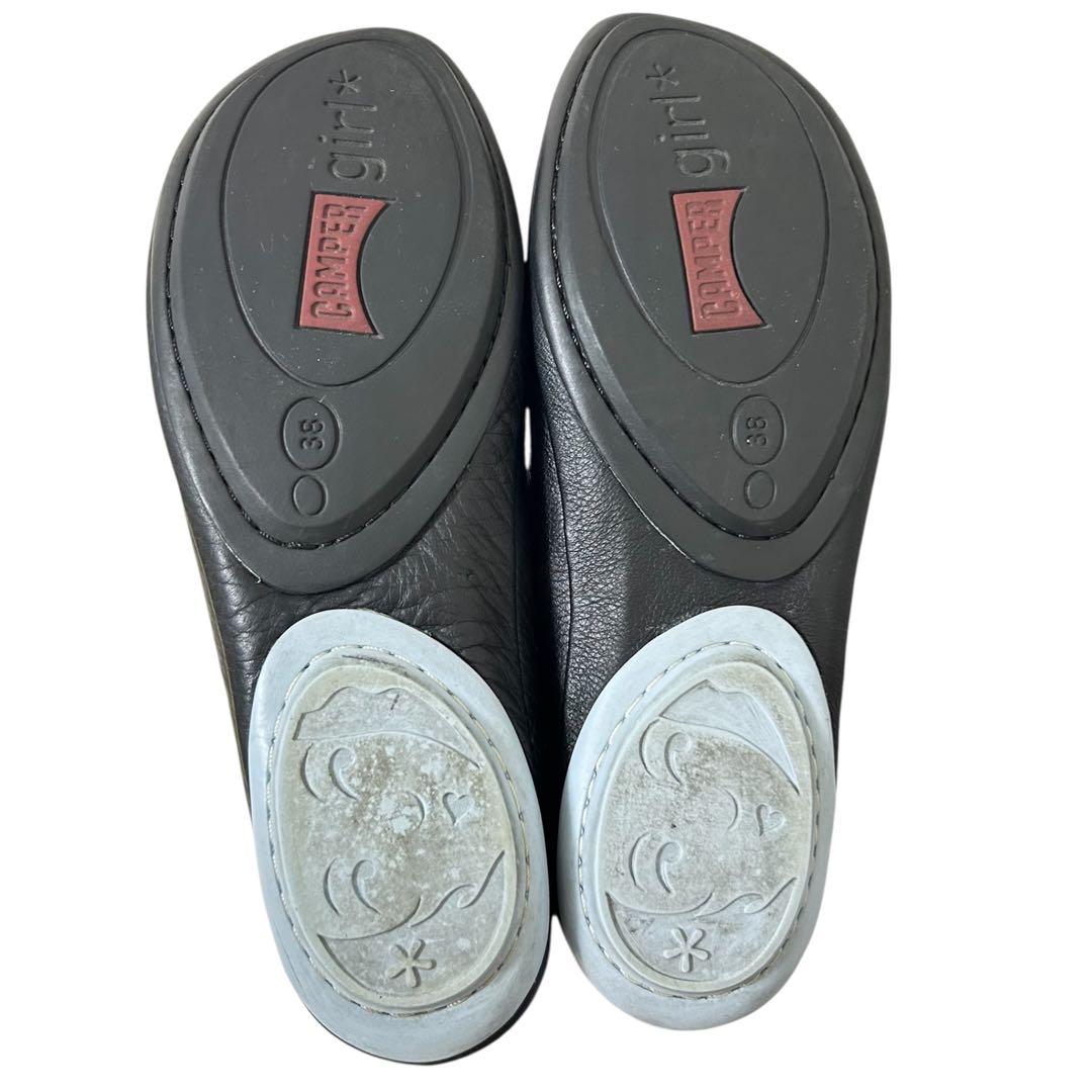 【美品】CAMPERカンペール ライトニナ レザー フラットシューズ