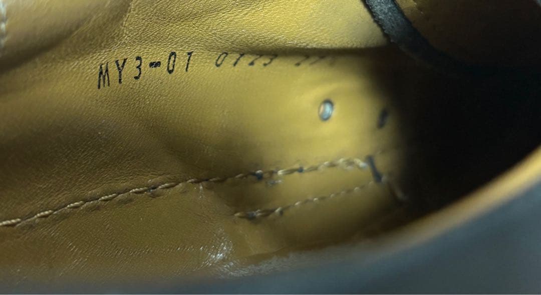 初期MIHARA YASUHIROレザースニーカー 黒 27.5