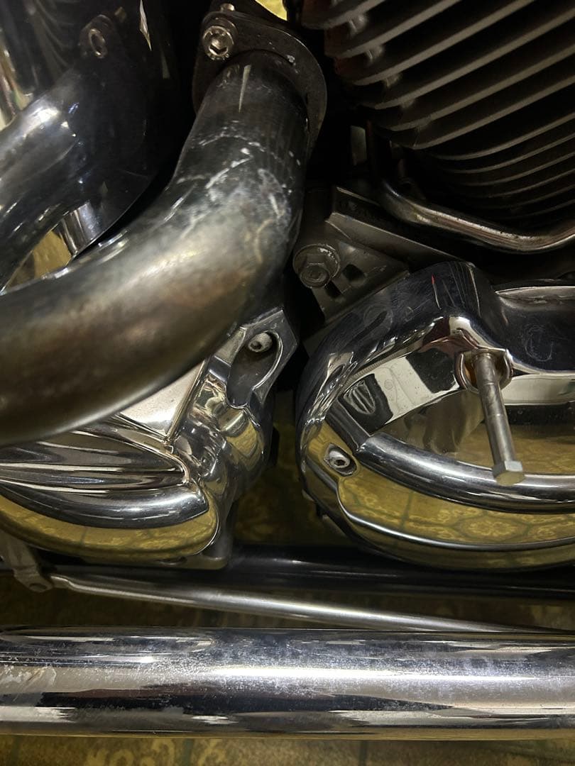 ドラッグスター400 カチ上げスラッシュカットマフラー