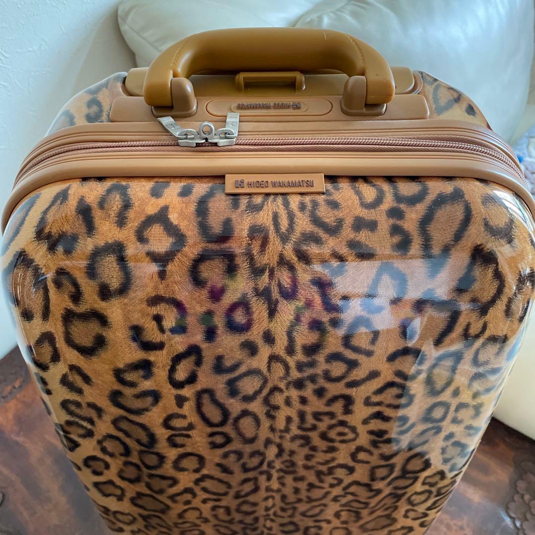 HIDEO WAKMATSU ヒョウ柄キャリーケース