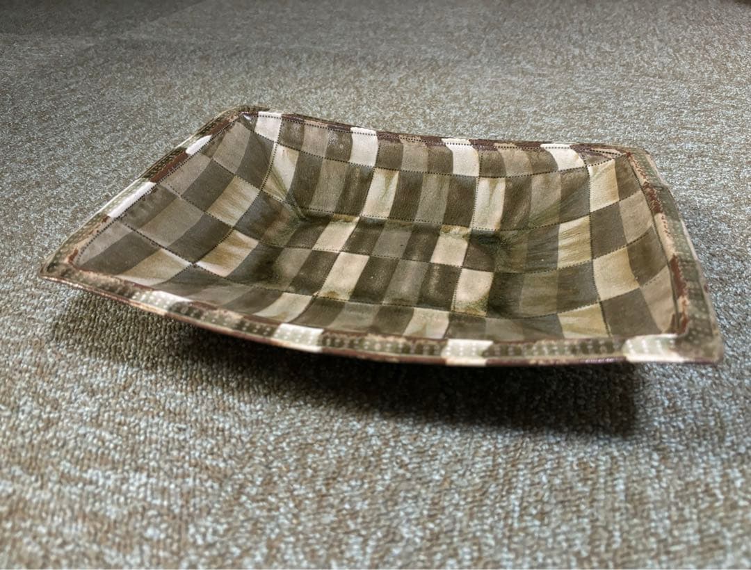 掛谷康樹　惣堂窯　練り上げ　大皿