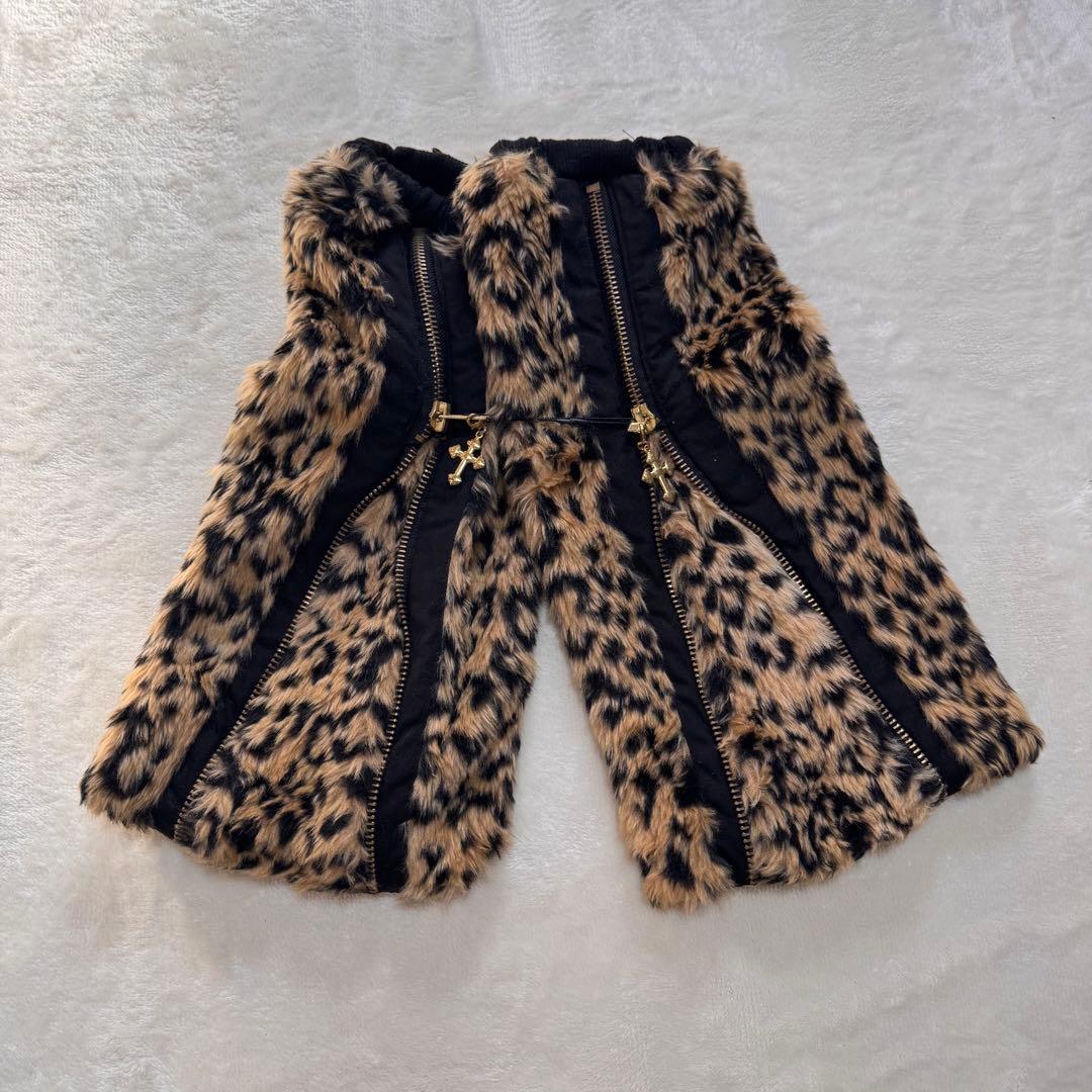 d.i.a. ギャル　y2k ヒョウ柄ファー　レッグウォーマー