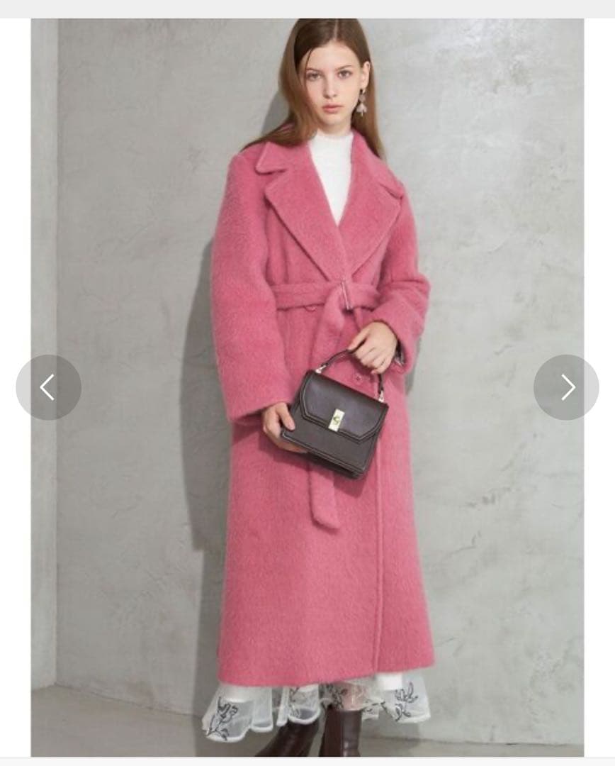 【新品・美品】シャギーロングチェスターコート