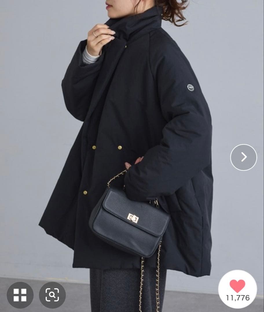 新品　タグ付き　ピュアルセシン　テーラード中綿ジャケット　②