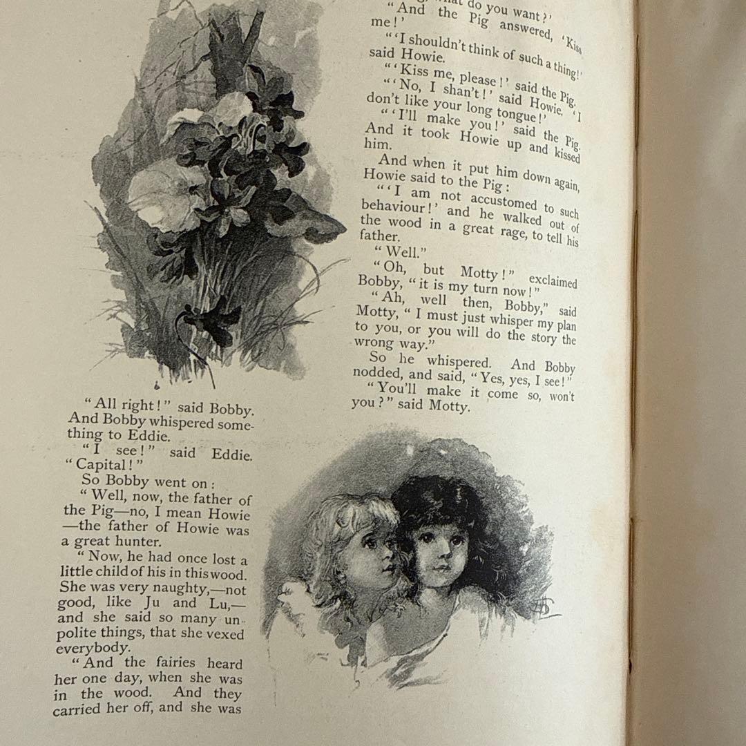 稀少1882年アンティーク美しい絵本クロモリトグラフ洋書ジャンクジャーナル古書