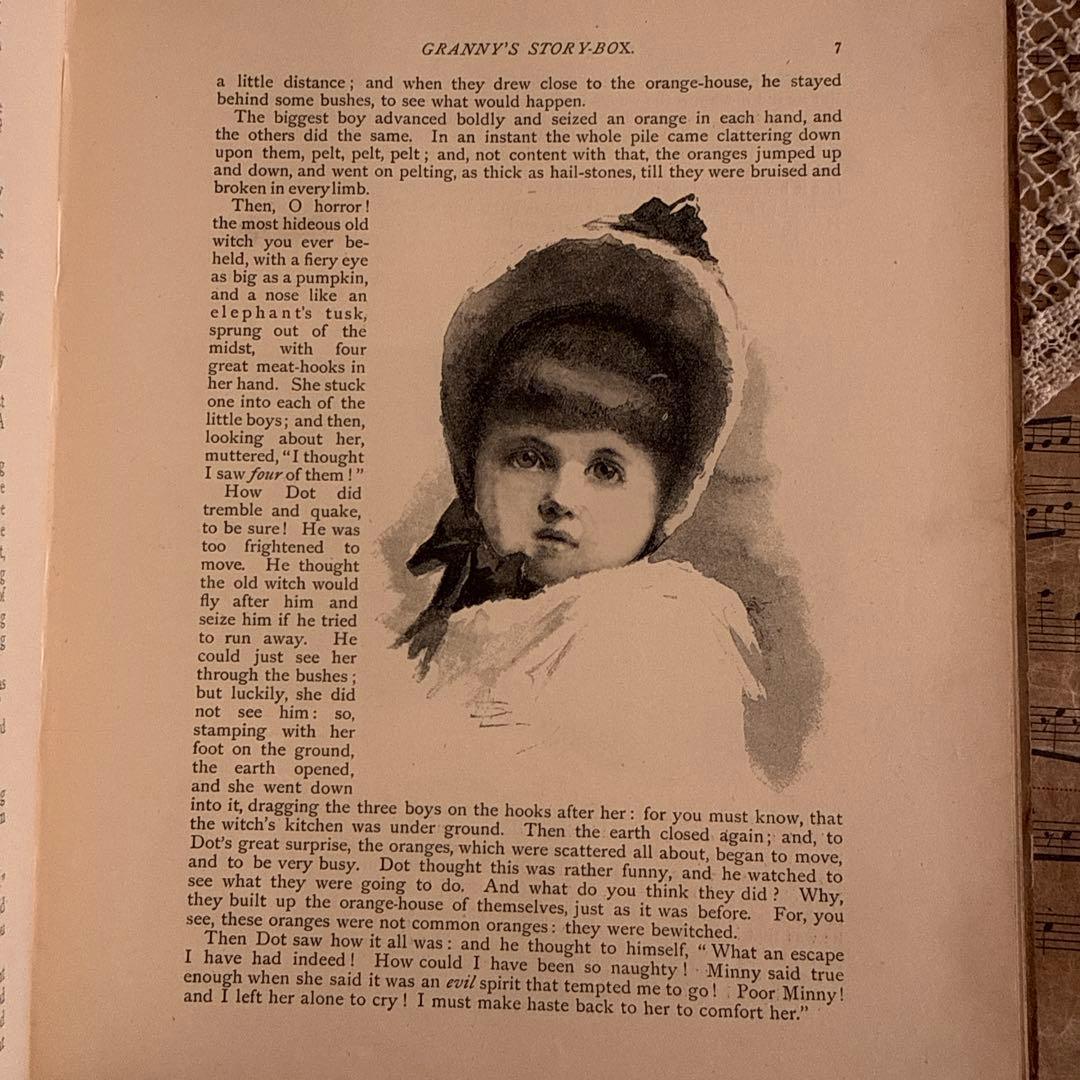 稀少1882年アンティーク美しい絵本クロモリトグラフ洋書ジャンクジャーナル古書