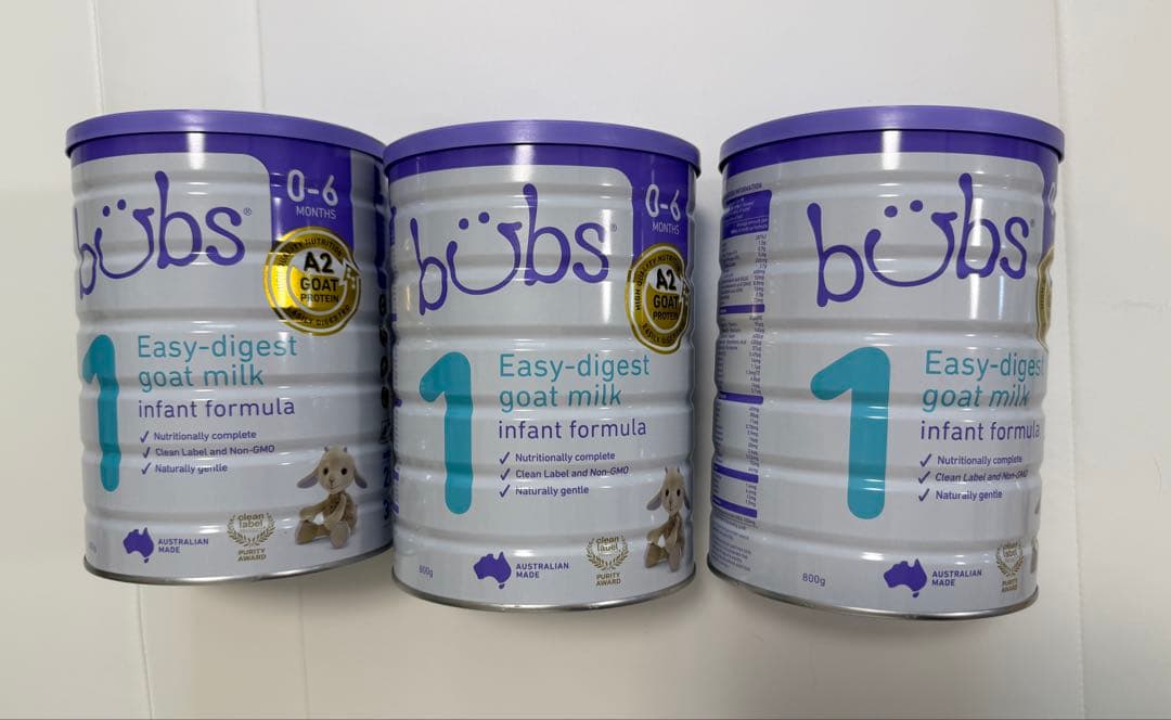 bubs バブズ ヤギミルク 3缶セット
