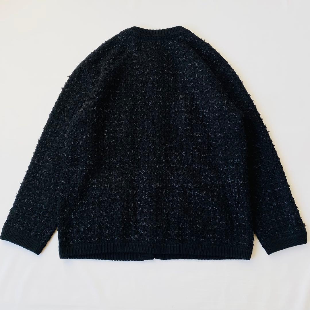 【美品】ジャーナルスタンダード　TWEEDYニットジャケット　ツイード　金ボタン