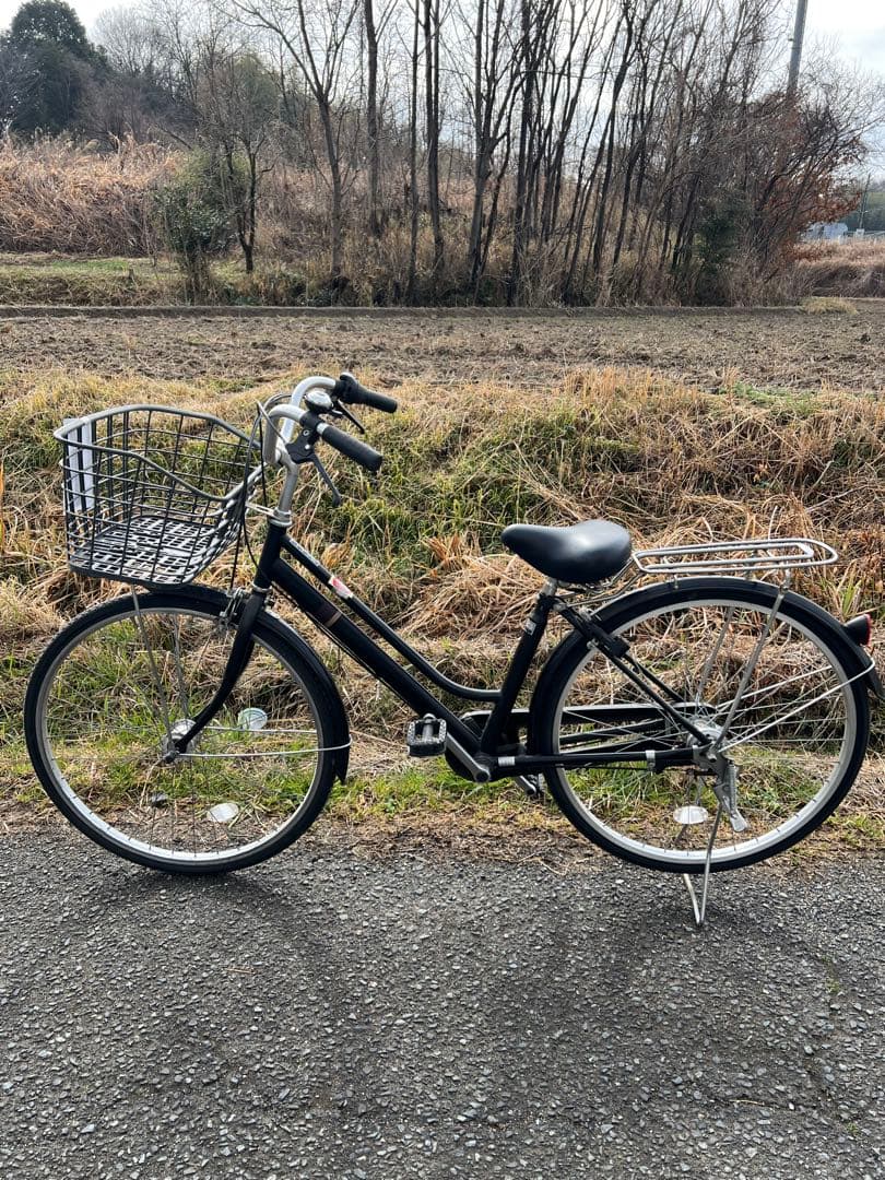 名古屋市内配達無料26インチ内装3段変速黒シティサイクルママチャリ通勤通学