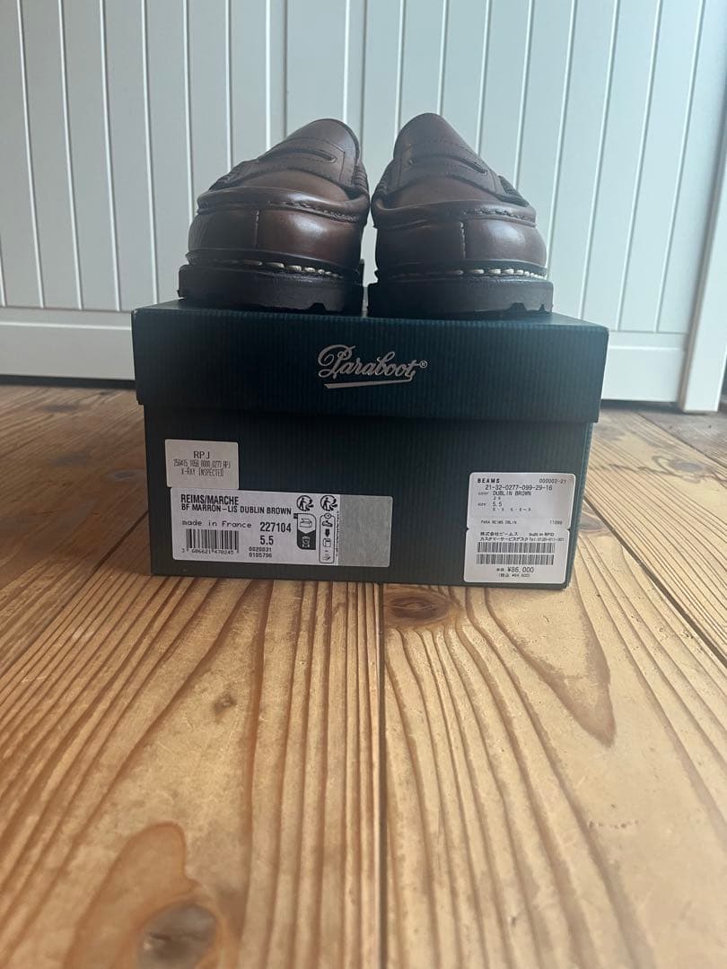 BEAMS F【別注】Paraboot / ランス　ダブリンレザー ローファー