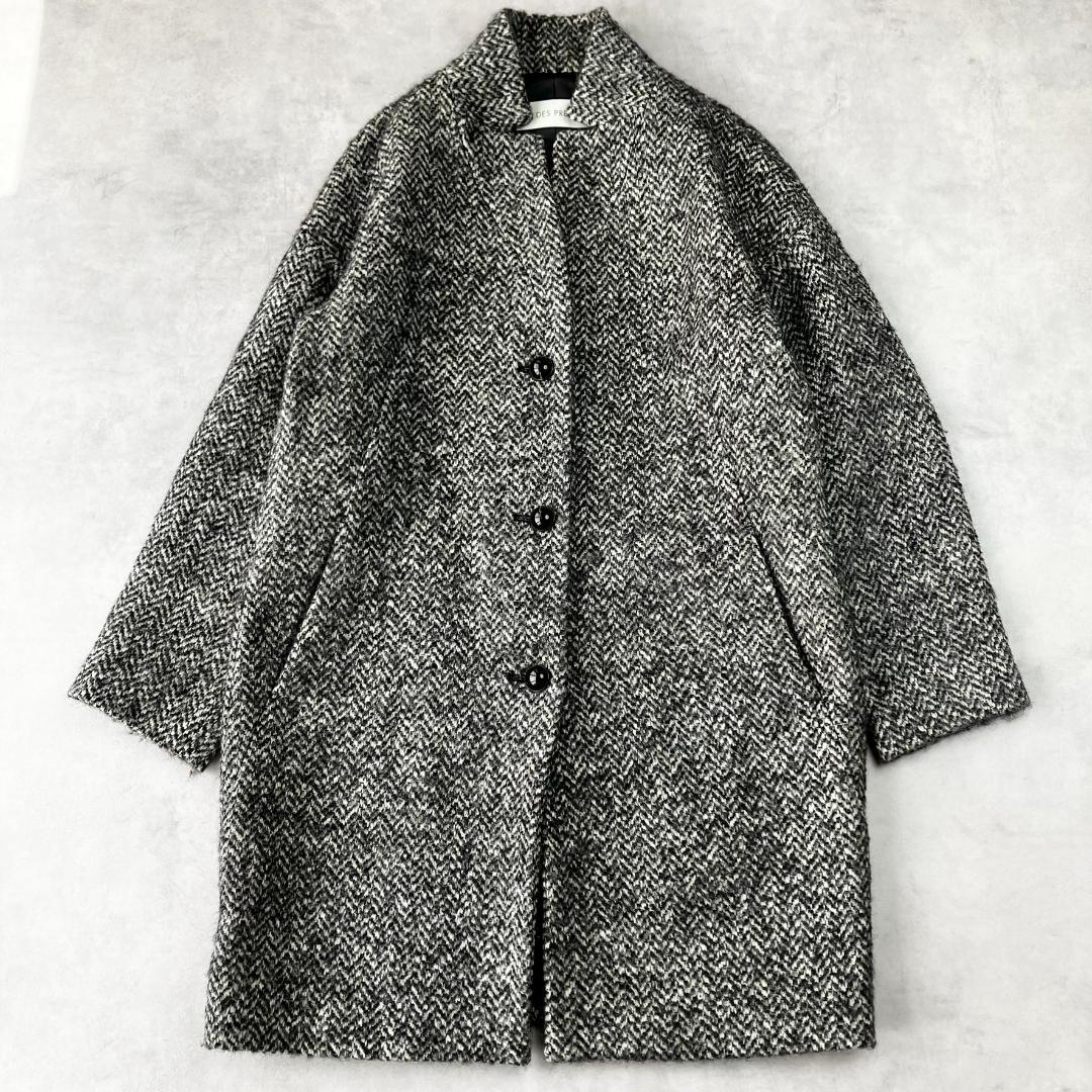 美品　デプレ　ウールアルパカツイードチェスターコート　800