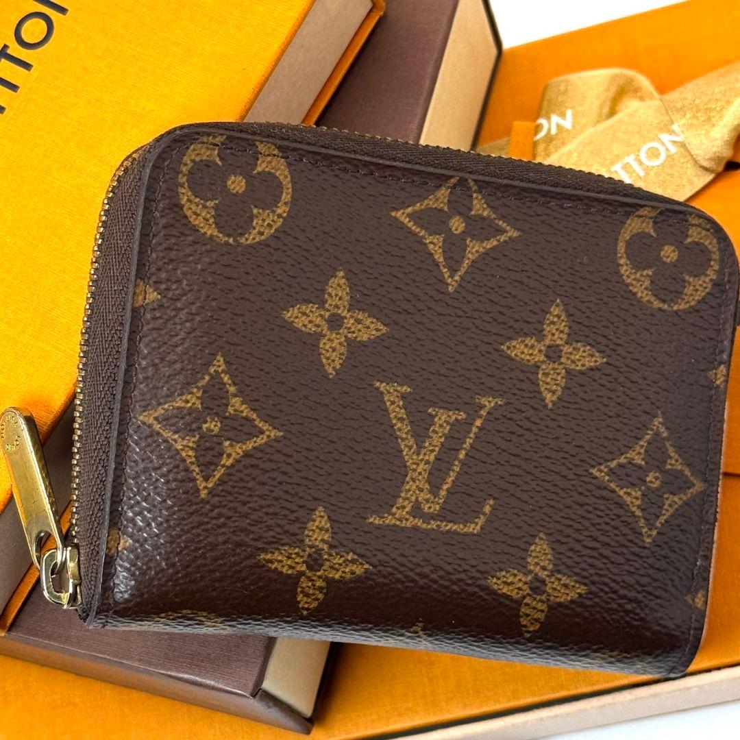 良品 ルイヴィトン モノグラム ジッピーパース 財布 小銭 ラウンドジップ