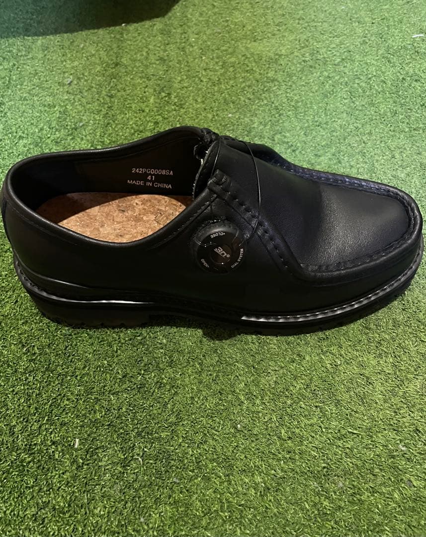 PG × Steven Alan KNOCK black leather 41