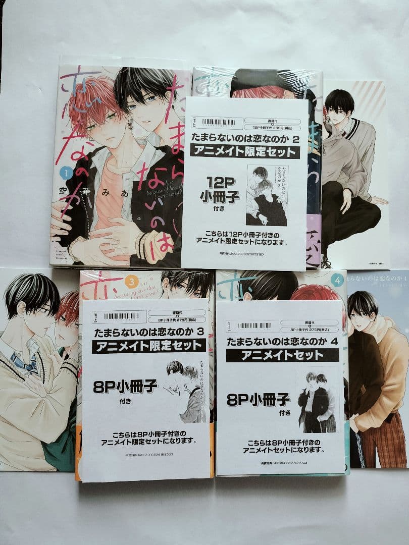 たまらないのは恋なのか ①②③④ アニメイト 小冊子付