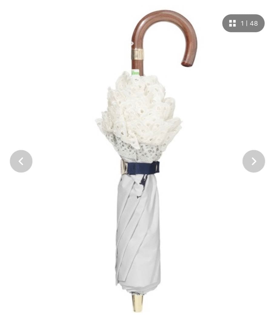 ラルフローレン 遮光 晴雨兼用折りたたみ日傘　”エンブフリル”