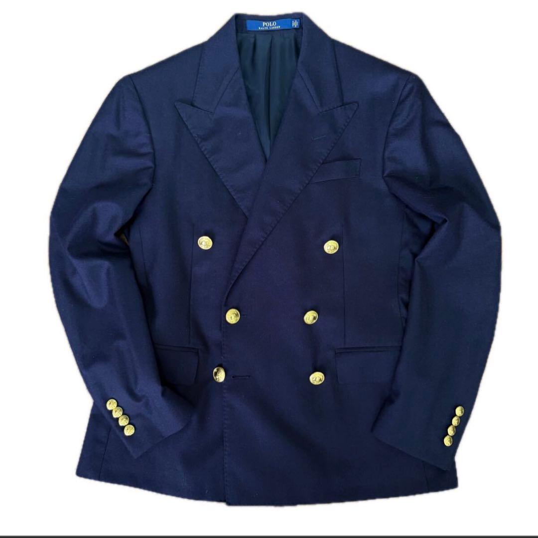 超希少　イタリア製　ポロ ラルフローレン ダブル　ジャケット ブレザー ３８S