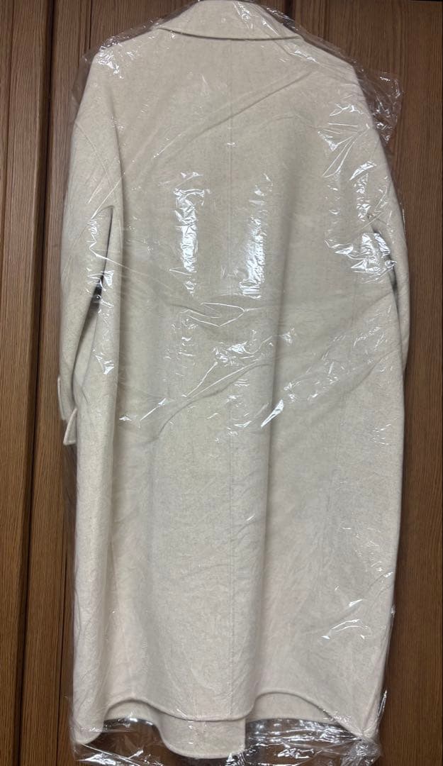 lohen ローヘン ハードメルトンリバーピーコート　ホワイト