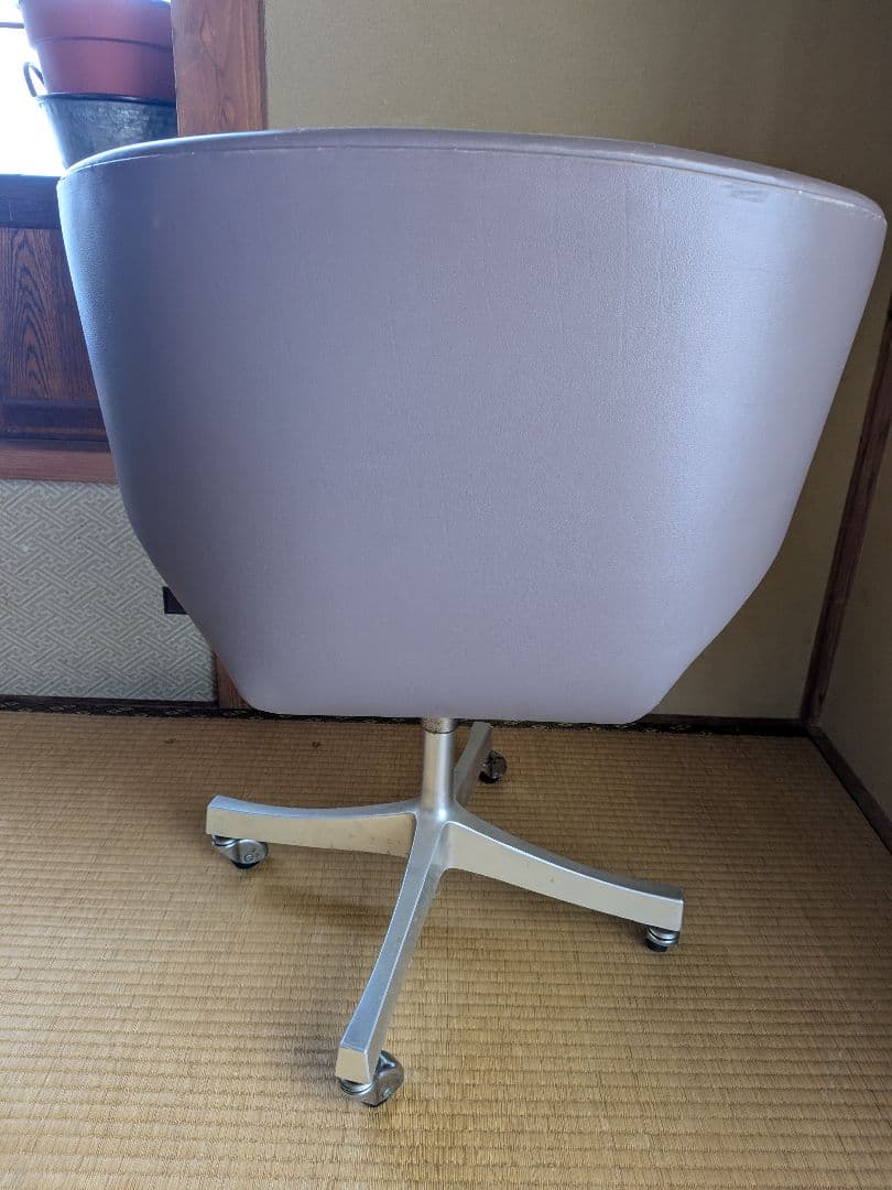 天童木工★剣持勇キャスター付きカブトチェアKABUTO chair ブラウン