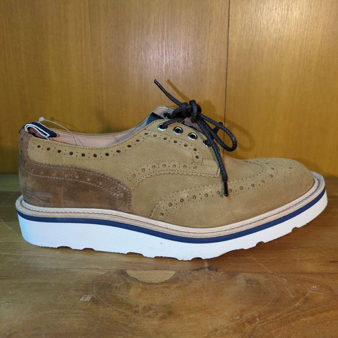新品 定価12万◆トリッカーズ デンハム コラボ 牛革 シューズ　バートン　革靴
