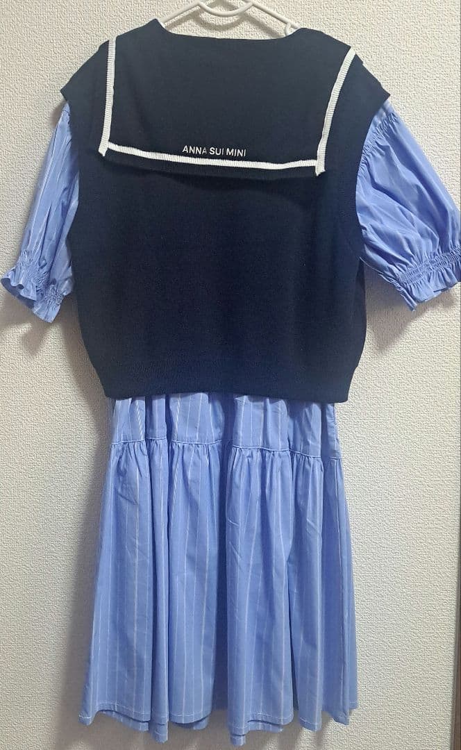 新品 ANNA SUI mini ベストワンピースセット 140