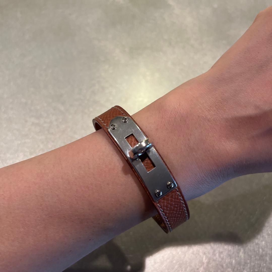 HERMES ケリーウォッチ替えベルト シルバー ブレスレット