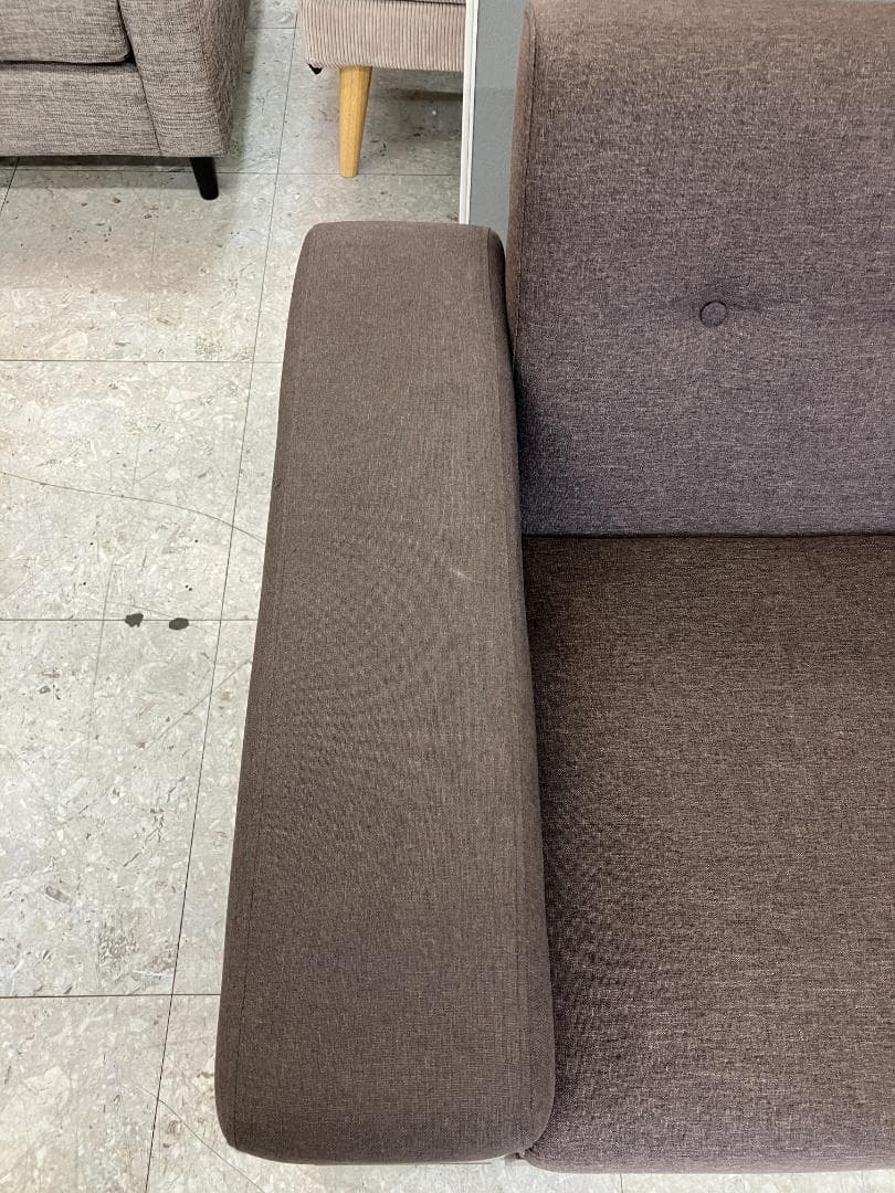 モダンデコ 2～3人掛け収納付き多機能ソファ ブラウン