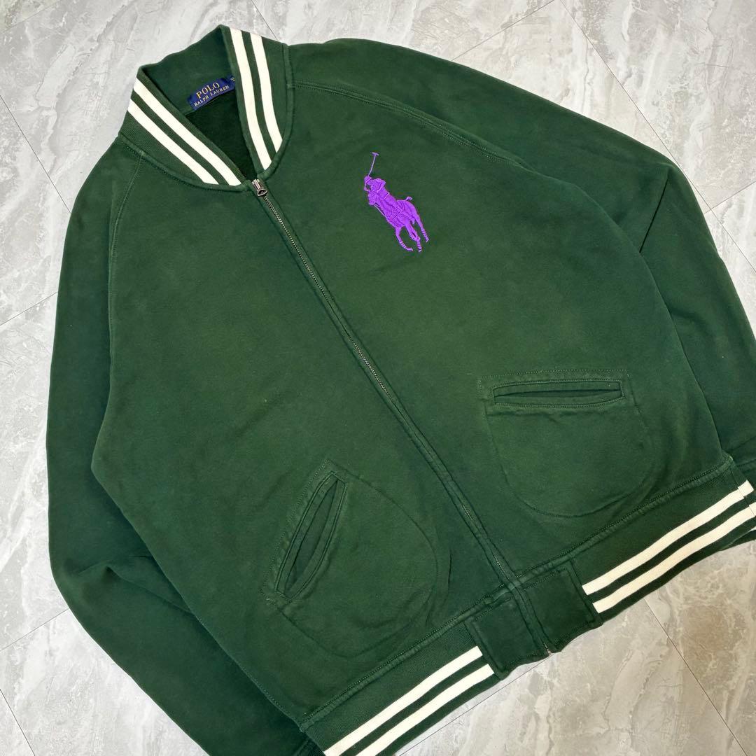ポロラルフローレン ビッグポニー スタジャン アメカジ ストリート 深緑