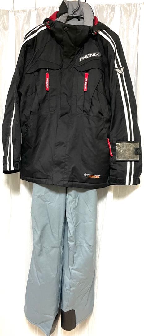 PHENIX フェニックススキー上下ウェア手袋セット ブラック＆グレーおまけ付き