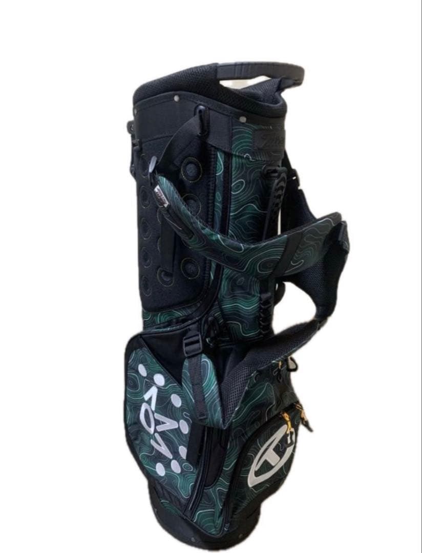 新品未使用　スコッティキャメロン　キャディバッグ　スタンド式　ブラック&グリーン