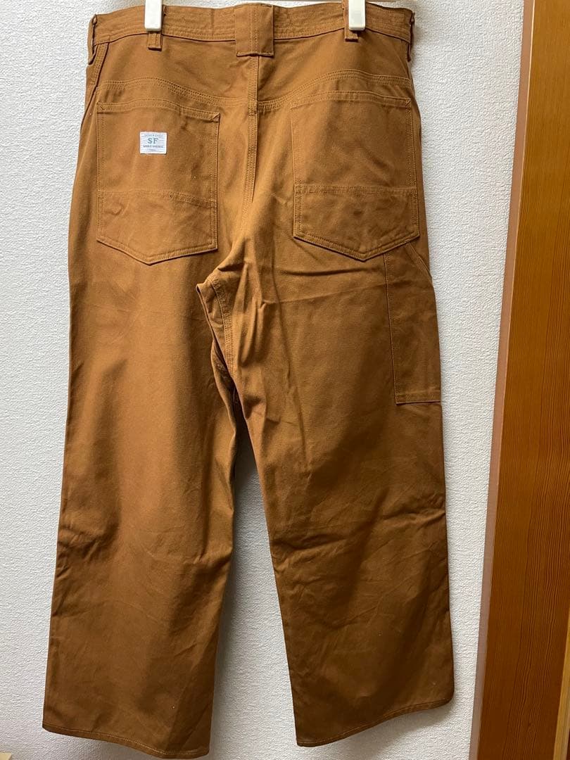 SASSAFRAS ブラウン ワークパンツ Lサイズ