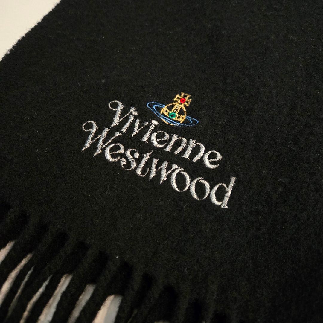 VivienneWestwood オーブ ロゴ刺繍入り マフラー