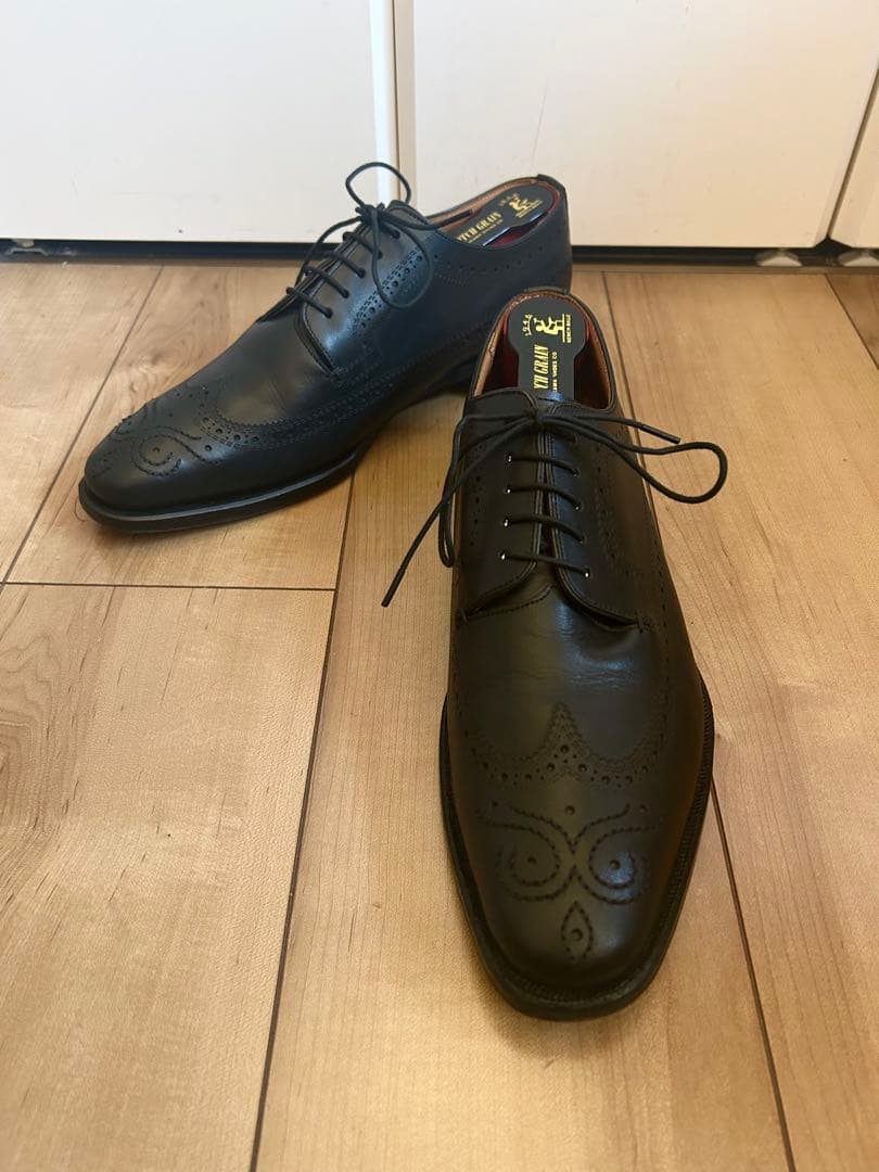 【美品】REGAL リーガル ウイングチップ メダリオン 25.5cm